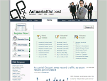 Tablet Screenshot of actuary.ca